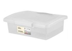 Контейнер для холодильника с защелками 1,25л 21,5х16х6,5см прозрачный